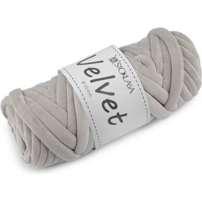 Příze Marshmallow silná Velvet Ø10 mm 500 g Varianta: 13 (033) šedá nejsvětlejší, Balení: 1 ks