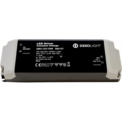Dekolight Deko-Light napájení BASIC, Q8H-12-75W konstantní napětí 0-630 mA IP20 12V DC 75,00 W 862127