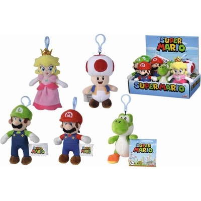 Prívesok na kľúče Plyšová Super Mario, 12,5 cm, 5 druhů, DP12