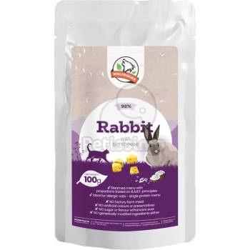 Image 1 of Farkaskonyha заешко меню на пара за котки 100 г