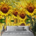 Art Gift Decor Фототапет Абстрактни слънчогледи