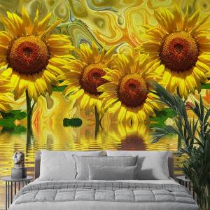Art Gift Decor Фототапет Абстрактни слънчогледи