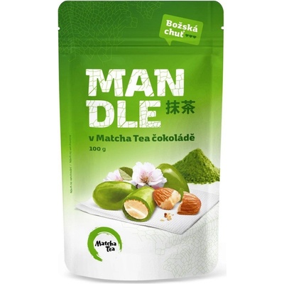 Matcha Tea Mandle v bílé čokoládě 100 g
