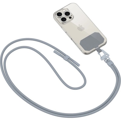 Šňůrka na krk TECH-PROTECT C5S ROPE Crossbody popruh ocelově šedý (5906302312931)