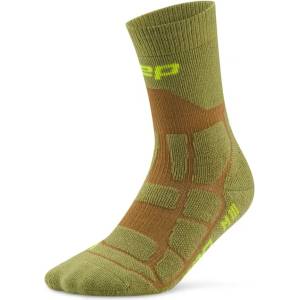 CEP Мъжки туристически чорапи CEP Hiking Max Cushion Sock Mid Cut 2.0 Walking socks - Olive / Brown (207-1133-0312)