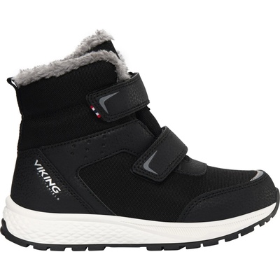 Viking Детски зимни ботуши Viking Kid's Equip Warm Waterproof 2V Winter boots - Black / Grey - размер 25 (EU) (702-4629-0114)