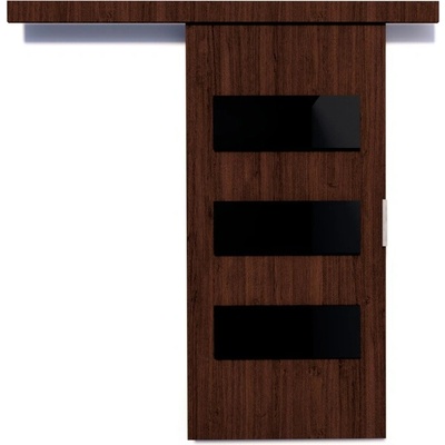 Sconto Posuvné dvere ARES 76 wenge/čierna 76x205 cm