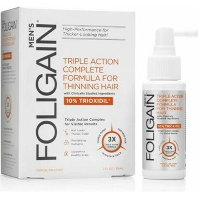 Foligain Triple Action sérum proti padání vlasů s 10% trioxidilem pro muže 59 ml