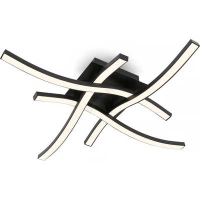 Briloner 3677-045 - LED таванно осветително тяло LED/14, 4W/230V черно (BL2093)