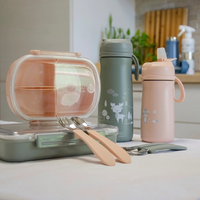 Nuvita Set lžička a vidlička Powder Blue