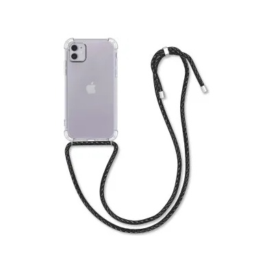 kwmobile Прозрачен калъф за Apple iPhone 11 - черен