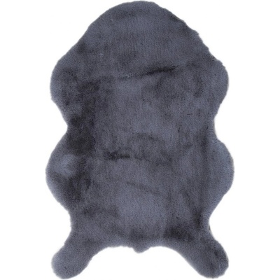 Laza Dekoračná kožušina, umelá koža, 80 × 55 cm, šedá, 8595645614696