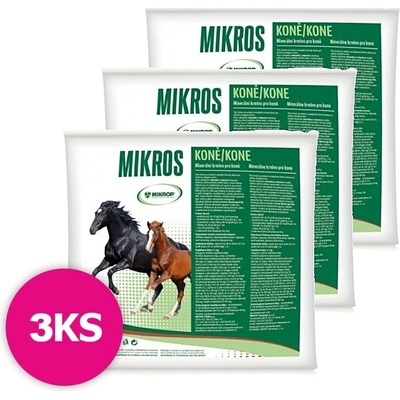 MIKROS Horse VDK pre kone 3 x 3 kg