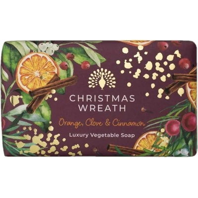 The English Soap Company tuhé mydlo christmas wreath 190 g