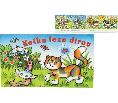 Kočka leze dírou