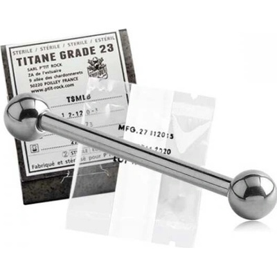 Barbell Titanový rovný sterilný 5 ks veľkosť 1,6x22x5 mm