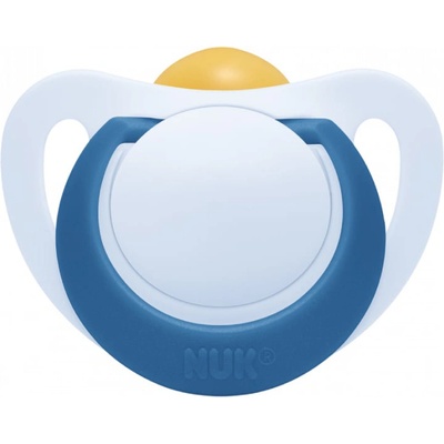 Nuk Каучукова залъгалка Nuk - Star, 18 м+, синя (10739748)