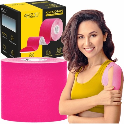 4FIZJO Kinesio tejpovacia páska 7 ružový 5 cm x 5 m