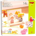 HABA Дървена игра за пространствено подреждане На фермата с шаблони от 1, 5 години (1306707001)
