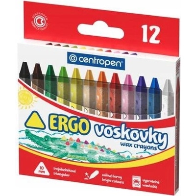 Centropen voskové pastelky 12 ks