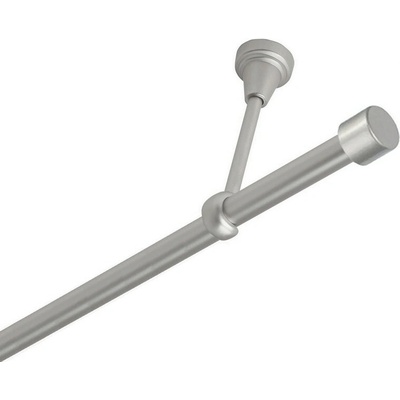 OK-GarnýžeCZ Garnýž kovová jednořadá 19mm Pullo satina 340 cm do stropu / na tunýlek - bez kroužků