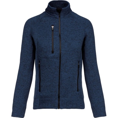 Kariban Full zip heather jacket K9107 Navy Melange