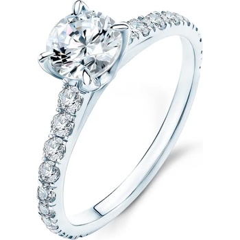 Image 1 of SAVICKI Годежен пръстен Share Your Love: бяло злато, бял сапфир