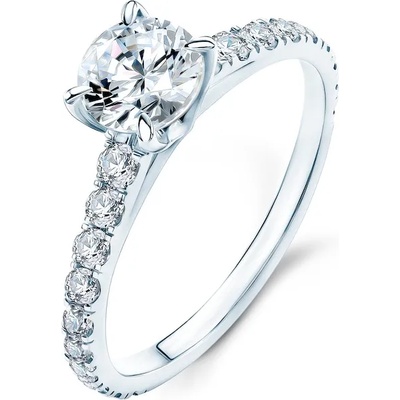 SAVICKI Годежен пръстен Share Your Love: бяло злато, бял сапфир