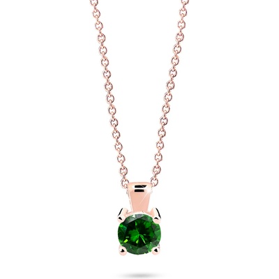 Cutie Diamonds prívesok z ružového zlata so smaragdom DZ8010 40 SM X 4