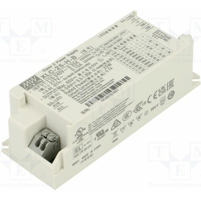 MEAN WELL XLC-25-H-B Napájecí zdroj: spínaný; LED; 25W; 9÷54VDC; 300mA÷1,05A; XLC-25