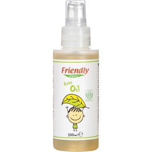 Friendly Organic Бебешко олио с органично масло от маслина и слънчоглед, 100 мл