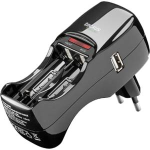 Tecxus Зарядно устройство Tecxus TC200, за до 2бр. батерии AA и AAA, 1x USB-A (TC200) Зарядно за батерии