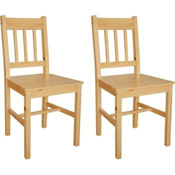Image 1 of vidaXL Трапезни столове, 2 бр, борова дървесина (241514)
