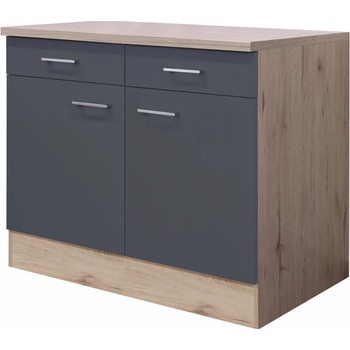 Flex-Well Kuchynská skrinka Morena spodná, zásuvka + dvierka, 100 x 85 x 57,1 cm