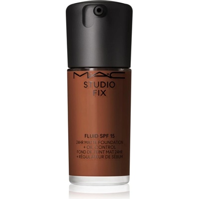 MAC Cosmetics Studio Fix Fluid SPF 15 24HR Matte Foundation + Oil Control матиращ фон дьо тен SPF 15 цвят NC63 30ml