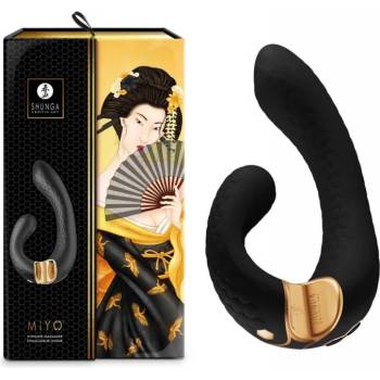 Image 1 of G-SPOT вибратор за двойна стимулация, изискан, 18, 5см. - Miyo Black (SHUNGA0231)