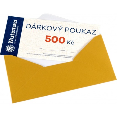 Nutsman Dárkový tištěný poukaz 500 Kč