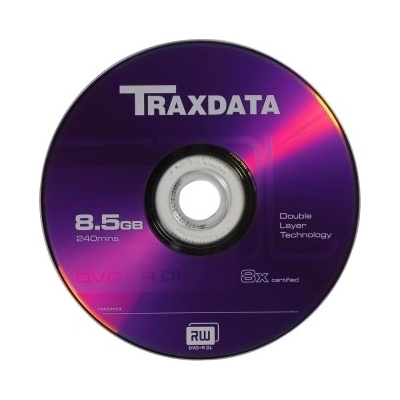 Traxdata DVD+R 8,5GB 8x, cakebox, 10ks