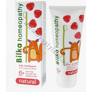 Bilka Паста за зъби Bilka Homeopathy NATURAL 6+, p/n BI-2910912 - Детска гелна паста за зъби с вкус на ягода и малина (BI-2910912)