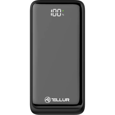 Tellur Boost Pro PD303 външна батерия 30000mAh, 2× QC 3.0 22.5W + USB-C PD 20W, LCD дисплей, черна