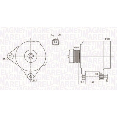 Alternátor MAGNETI MARELLI MQA1824 MQA1824