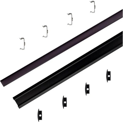 V-TAC АЛУМИНИЕВ ПРОФИЛ ЗА led ЛЕНТА ЗА ВГРАЖДАНЕ 2М 24.7x7mm ЧЕРЕН v-tac (3800157677219)