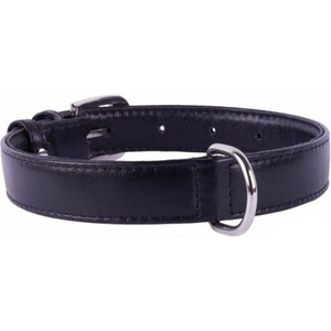 COLLAR Плосък кожен нашийник черен 30 - 39см, 20мм
