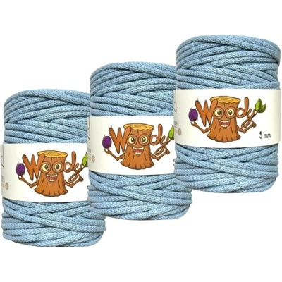 Woody Crafts 3x Woody 5 mm – Světlý Jeans (100m)