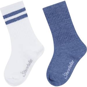 Sterntaler Детски спортни чорапи Sterntaler Kids' Active Socks DP Long Sports socks - Jeansblau Melange - размер 34 (EU) (207-1247-0113)