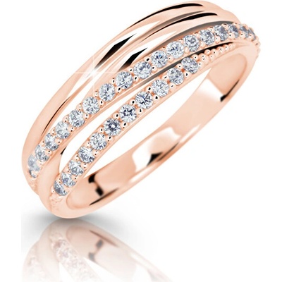 Zodiax Zlatý prsten s červeným zlatem 980