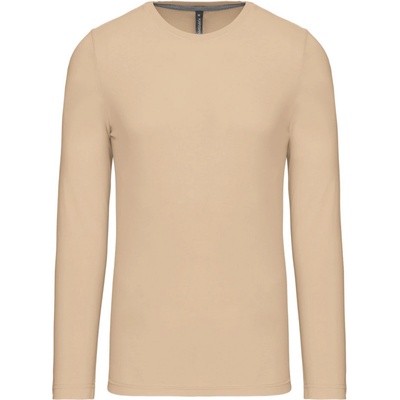 Kariban tričko K359 dlouhý rukáv pánské COT20K359r7801-light sand