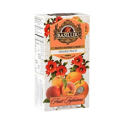 BASILUR Fruit Orange Peach 25 x 2 g