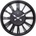 NeXtime Стенен часовник Quebec черен (7346ZW)