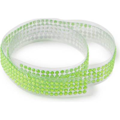 Prima-obchod Samolepicí borta s kamínky šíře 12 mm, barva 7 zelená sv.